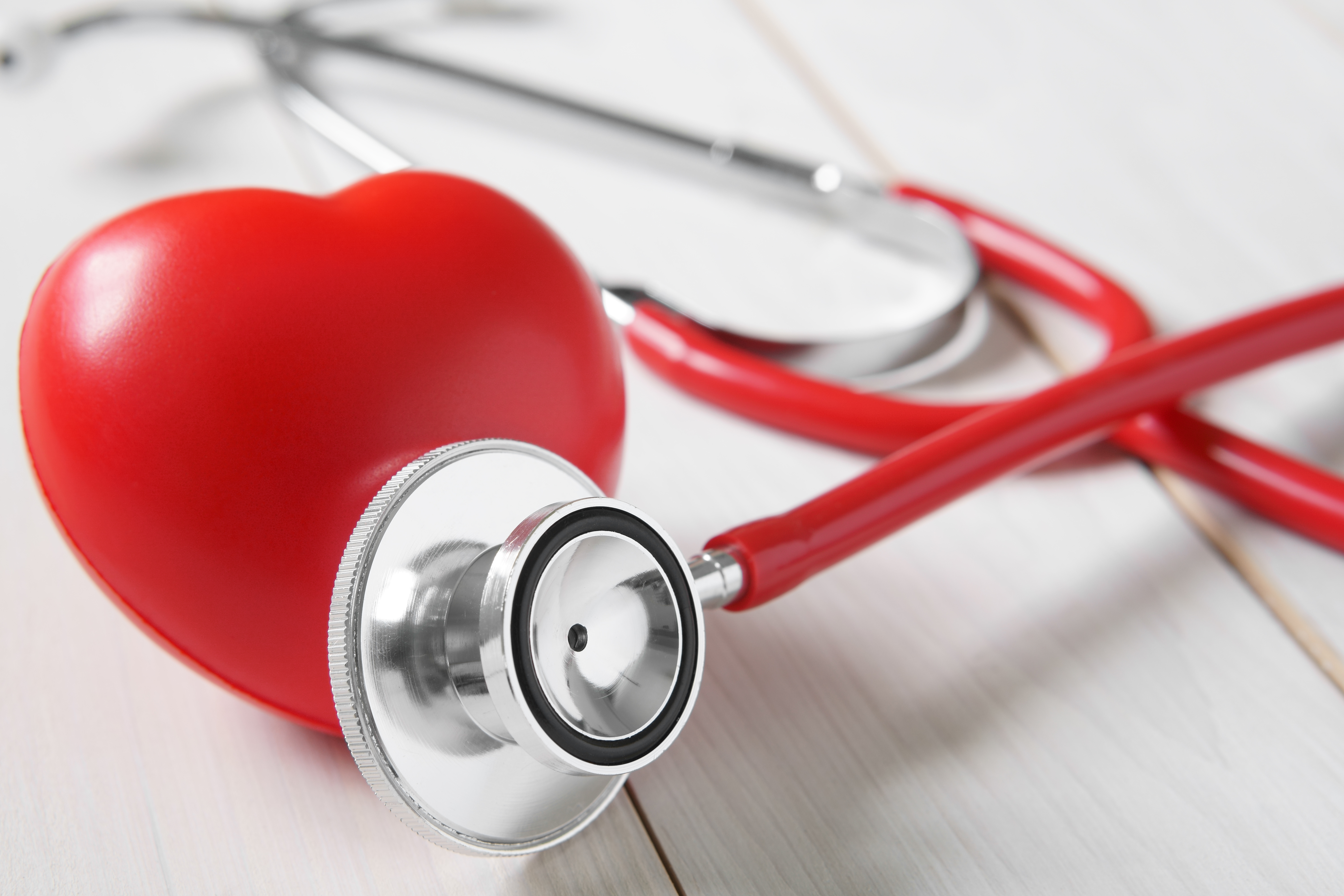 Stethoscope and red heart